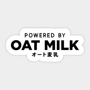 Powered By Oat Milk Sticker
